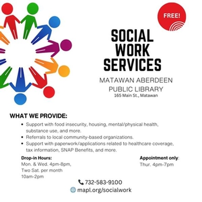 Matawan Aberdeen Public Library Social Work Services