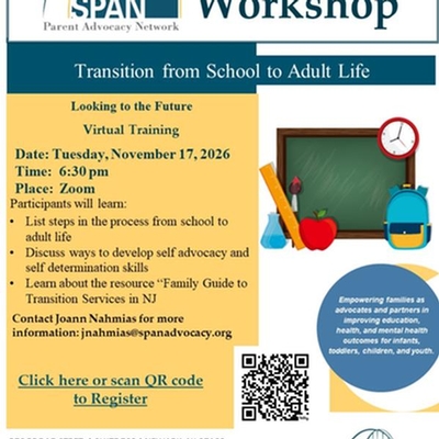 Virtual Caregiver Support Group: Transition from School to Adult Life for Individuals with Special Needs