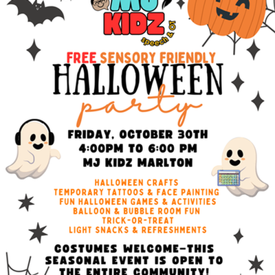 FREE Sensory Friendly Halloween Party!