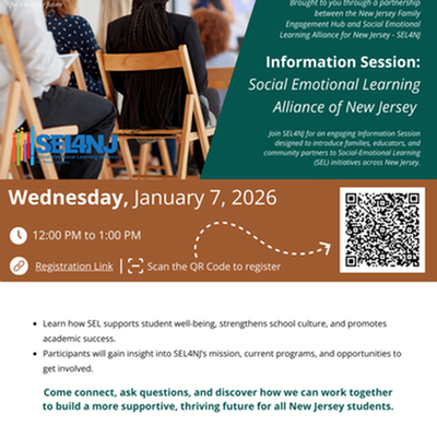 Information Session: Social Emotional Learning Alliance for New Jersey