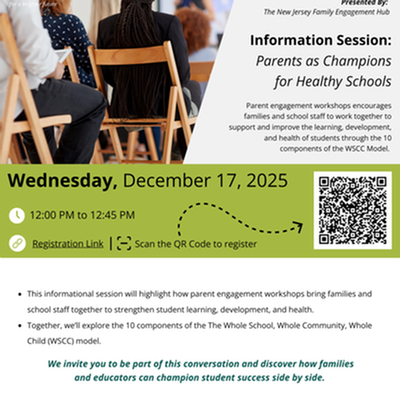 Information Session: Parents as Champions for Healthy Schools