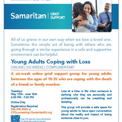 Young Adults Coping With Loss Grief Support Group