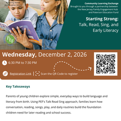 Starting Strong: Talk, Read, Sing, and Early Literacy